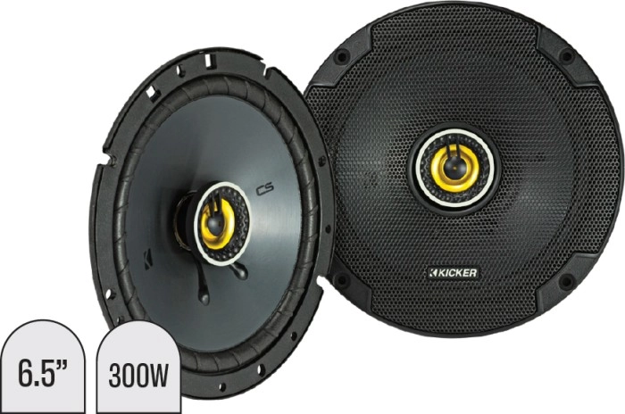 Kicker 6.5” CS Series 2 Way Coaxial Speakers