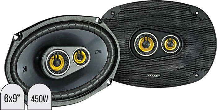 Kicker 6x9” CS Series 3 Way Coaxial Speakers