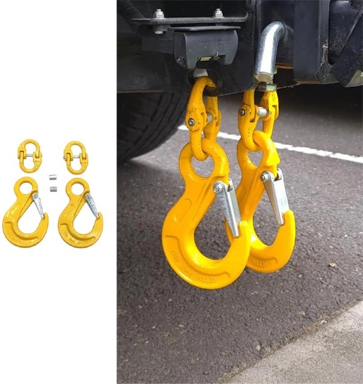 Rough Country Vehicle Chain Safety Hook Set 2T