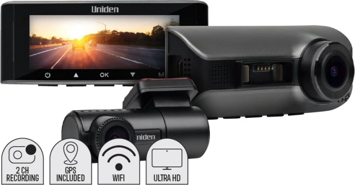 Uniden Ultra HD 4K Dual Recording Wi-Fi GPS Dash Cam