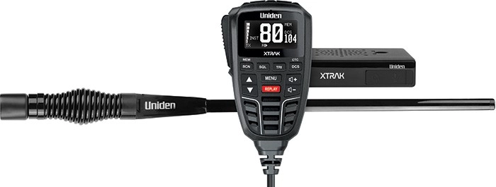 Uniden XTRAK80 Adventure Pack UHF CB Radio & Antenna