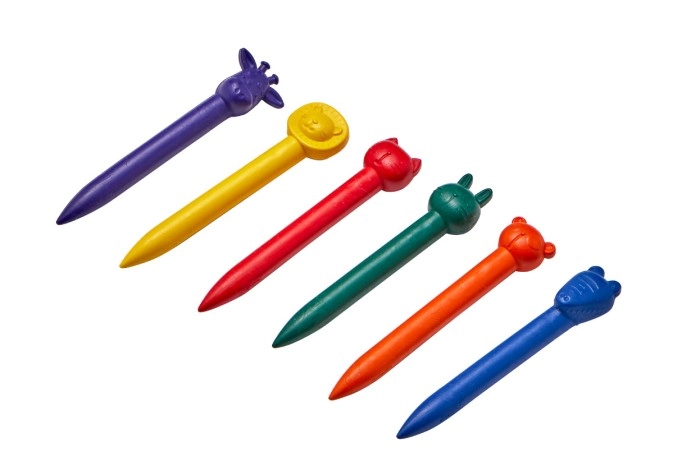 Fun Shaped Crayons 6 Pack