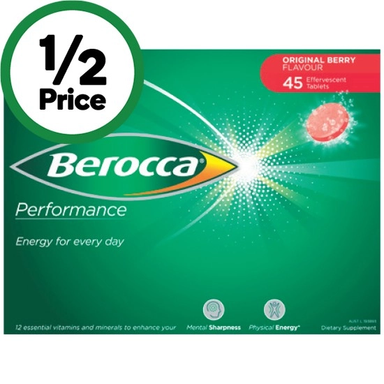 Berocca Energy Vitamin Effervescent Tablets Pk 45~