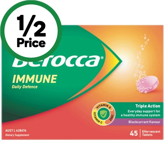 Berocca Immune Daily Defence Effervescent Pk 45#