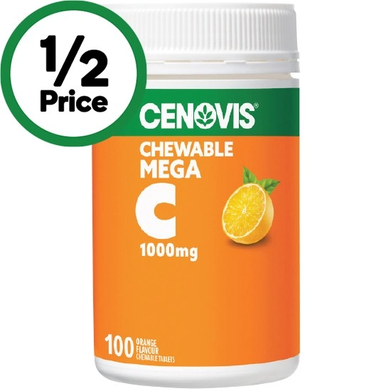 Cenovis Mega Vitamin C 1000mg Chewable Tablets Pk 100#