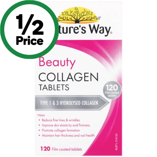 Nature's Way Beauty Collagen Tablets Pk 120~