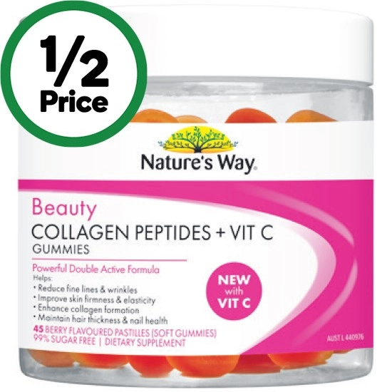 Nature's Way Beauty Collagen + Vitamin C Gummies Pk 45~