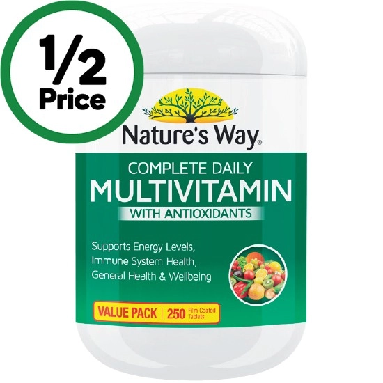 Nature's Way Daily Multivitamin Coated Tablets Pk 250#