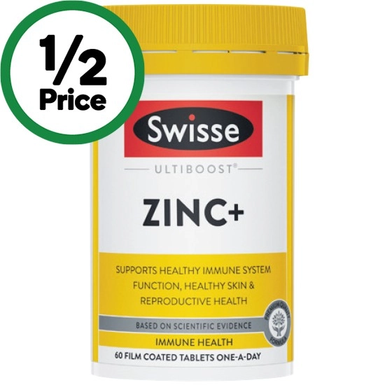 Swisse Ultiboost Zinc+ Tablets Pk 60~