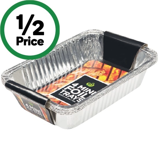 Armada BBQ Foil Trays Small Pk 4