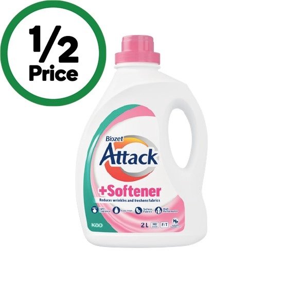 Biozet Attack Plus Laundry Liquid 2 Litre or Powder 2 kg