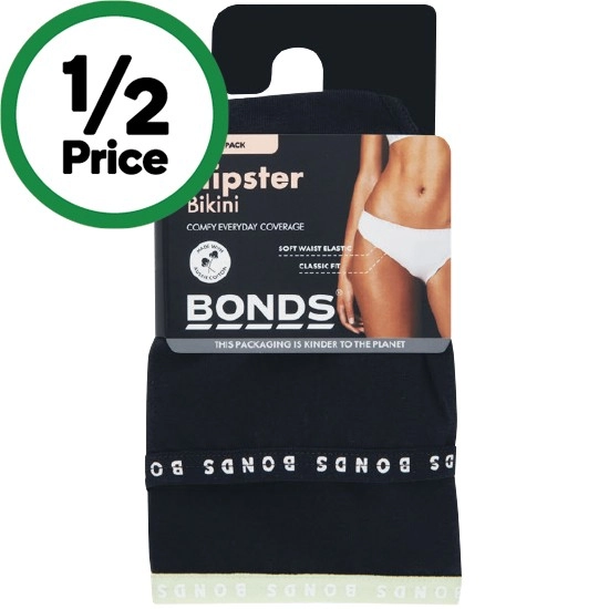 Bonds Ladies’ Hipster Bikini Assorted Pk 2