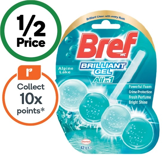 Bref Brilliant Gel Toilet Rim Block 42g