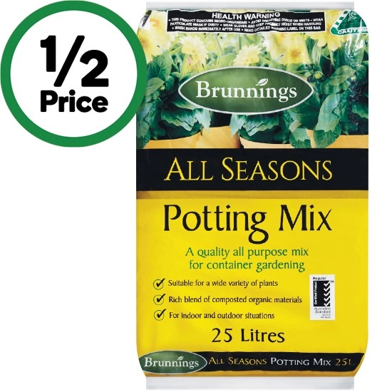 Brunnings All Seasons Potting Mix 25 Litre