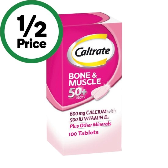 Caltrate Bone & Muscle 50+ Tablets Pk 100~