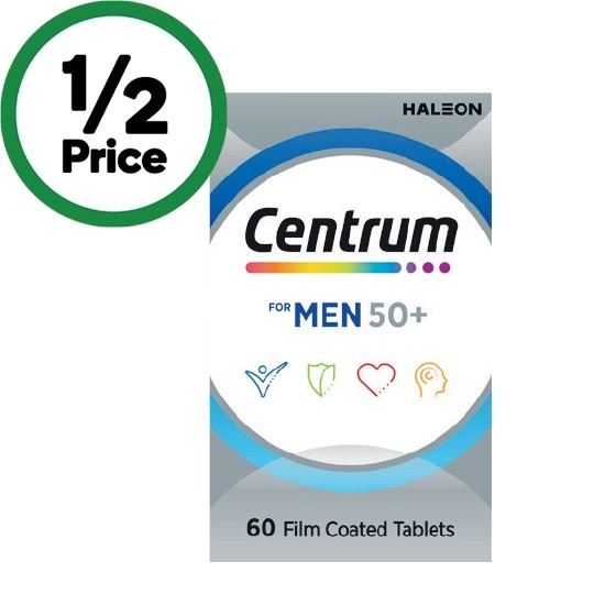 Centrum For Men 50+ Tablets Pk 60~