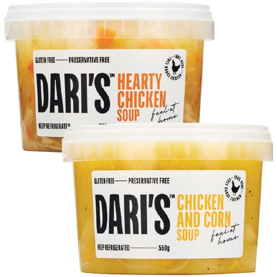 Dari’s Soups 550g – From the Fridge