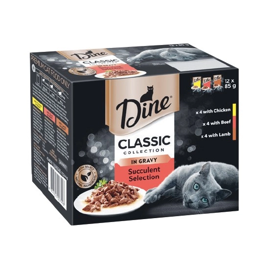 Dine Wet Cat Food Pk 12 x 85g