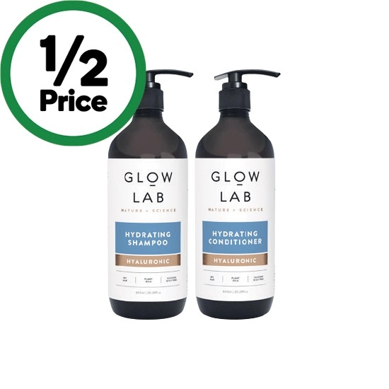 Glow Lab Shampoo or Conditioner 600ml