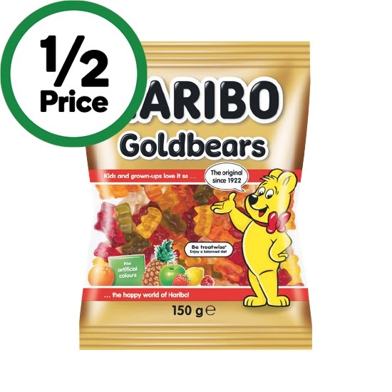 Haribo 140-150g or Swizzels 120g