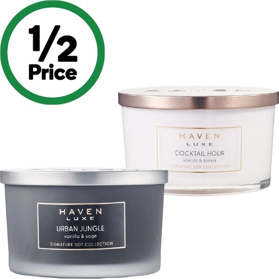 Haven Luxe Signature Soy Blend Candle Pk 1