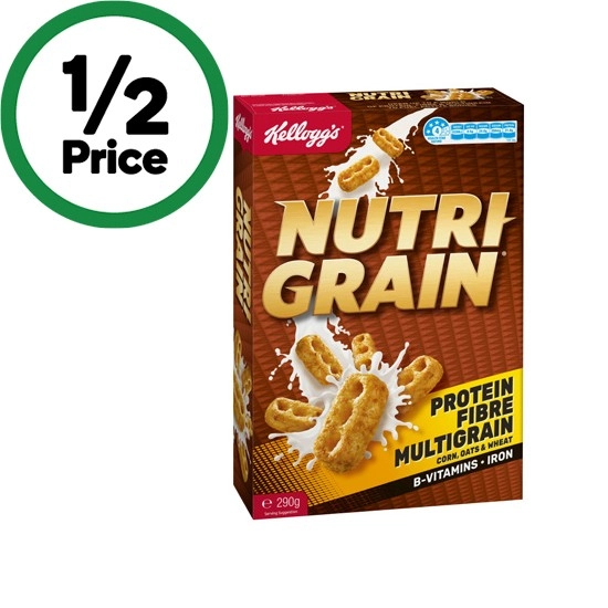 Kellogg's Nutri-Grain 290g or Kellogg's Coco Pops Pillows 310g