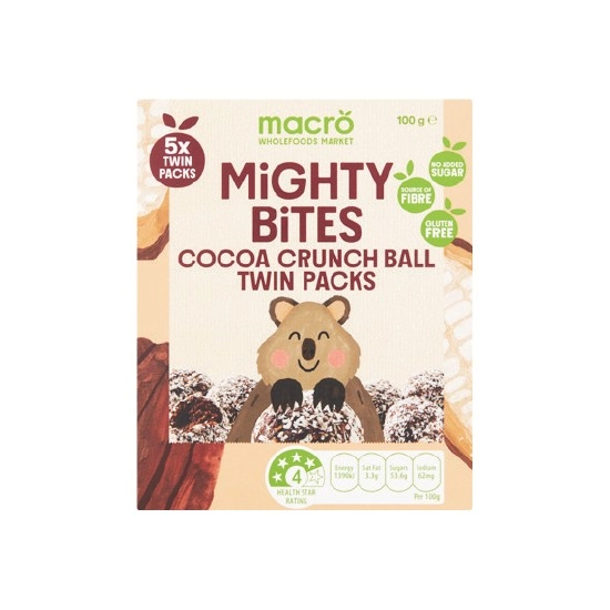 Macro Mighty Bites 100g Pk 5 – From the Health Food Aisle