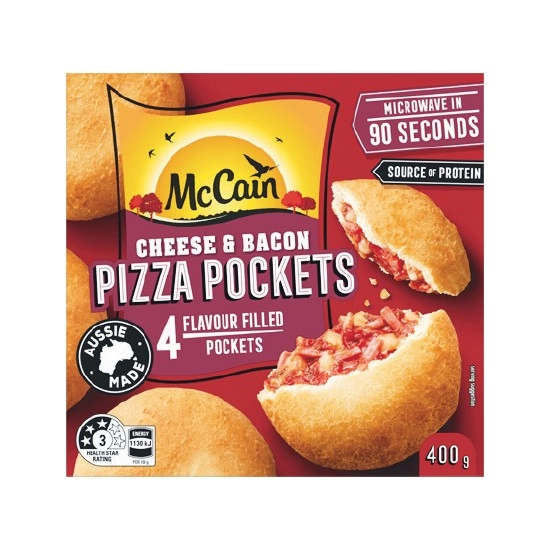 McCain Pizza Pockets 400g Pk 4