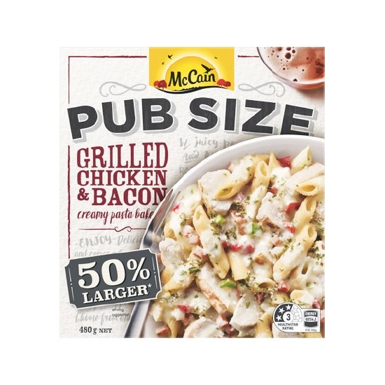 McCain Pub Size Frozen Meals 480-500g