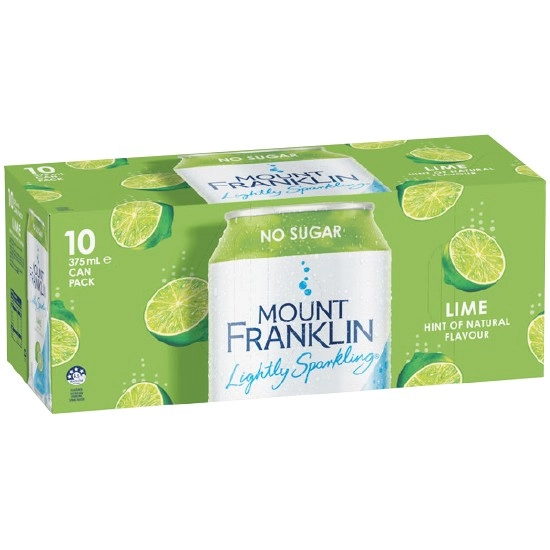 Mt Franklin Sparking Water 10 x 375ml