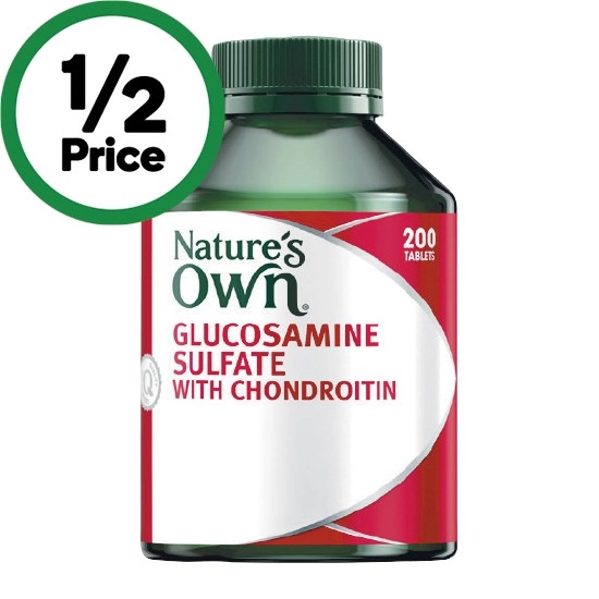 Nature's Own Glucosamine Sulfate with Chondroitin Tablets Pk 200~