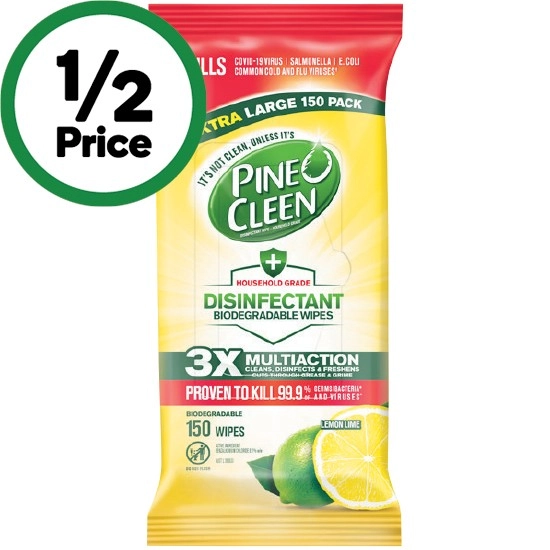 Pine O Cleen Disinfectant Wipes Pk 150