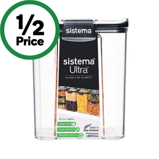 Sistema Ultra Tritan Canister Square 920ml