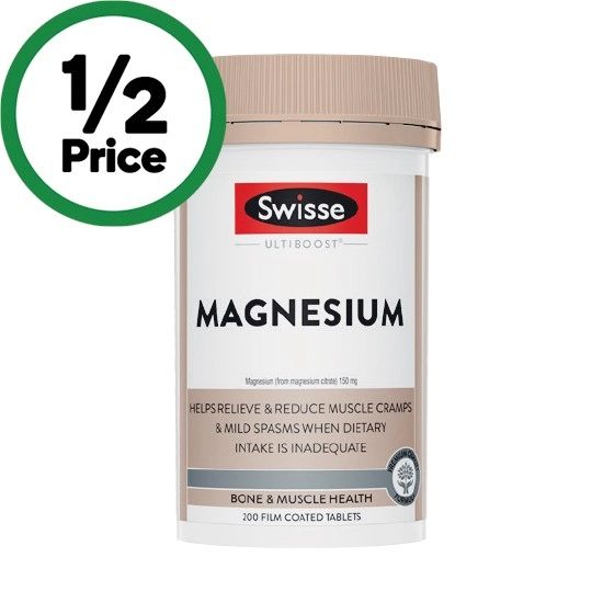 Swisse Ultiboost Magnesium Tablets Pk 200~