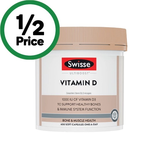 Swisse Ultiboost Vitamin D Capsules Pk 400~