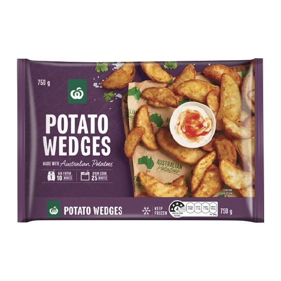 Woolworths Australian Potato Wedges 750g – From the Freezer