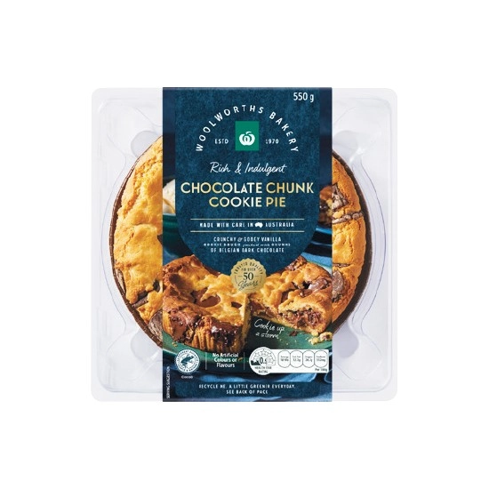 Woolworths Chocolate Cookie Pie 550g