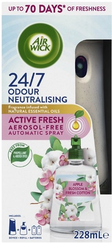 Air Wick Active Fresh Aerosol-Free Automatic Spray + Refill 228mL