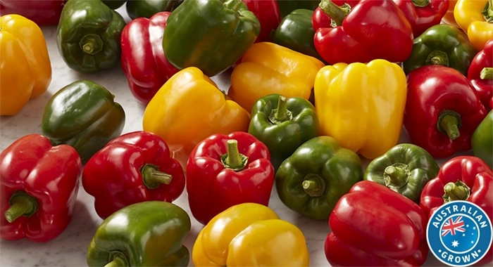 Australian Green, Red or Yellow Capsicums