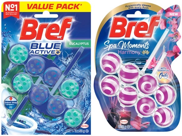 Bref Toilet Rimblock Twin Pack 100g