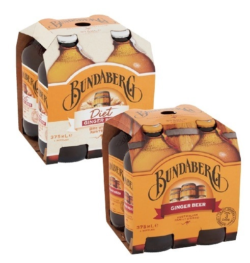 Bundaberg Brewed Soft Drink 4x375mL