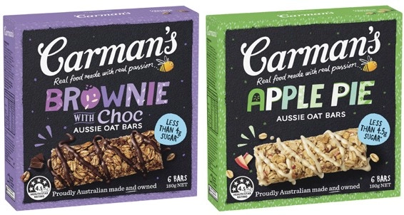 Carman's Aussie Oat Bars 150g-180g