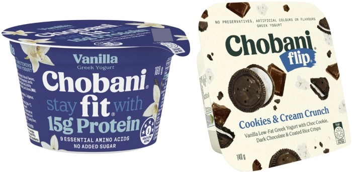 Chobani Flip, Fit or Greek Yogurt Pot 140g-160g