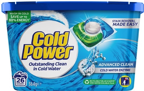 Cold Power Laundry Capsules 26 Pack