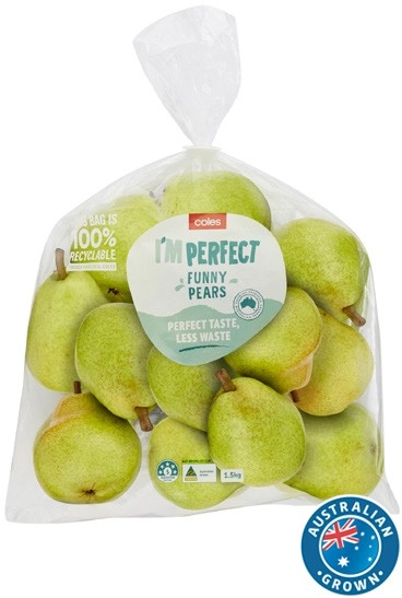 Coles Australian I’m Perfect Pears 1.5kg Bag