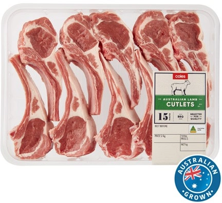 Coles Australian Lamb Cutlets