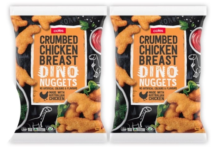 Coles Chicken Breast Dino Nuggets 1kg