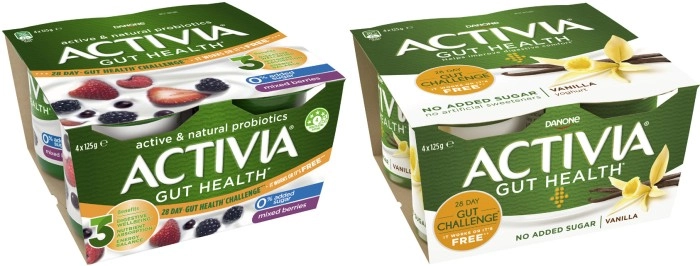 Danone Activia Yoghurt 4x125g