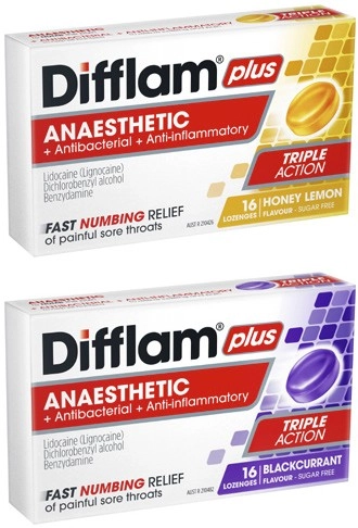 Difflam Plus Anaesthetic Lozenges 16 Pack^