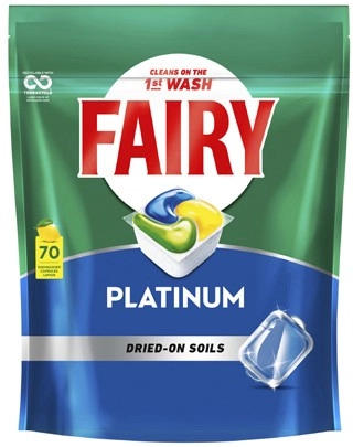 Fairy Platinum Dishwashing Tablets 70 Pack